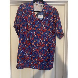 Superman DC Comics Men's or Women's NWT Button-Down Short Sleeve Shirt Size M